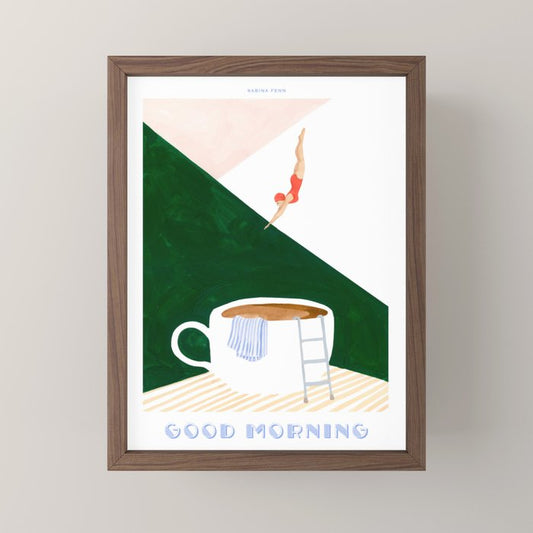 Coffee Diver Mini Art Print Gallery Image 2