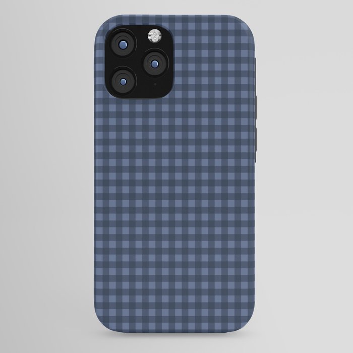 Gingham Plaid Pattern - Navy Blue iPhone Case Gallery Image 44