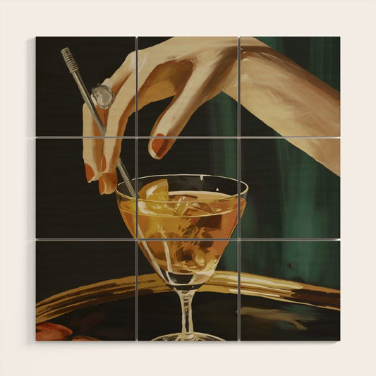 Cocktail 3 Wood Wall Art Gallery Image 2