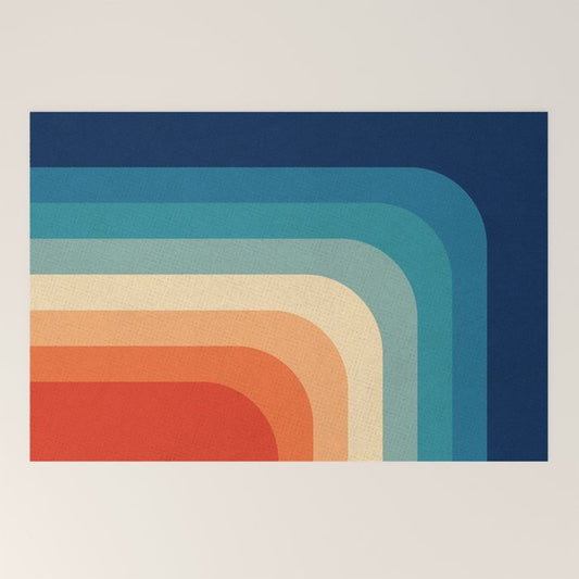 Retro 70s Color Palette III Welcome Mat Gallery Image 2