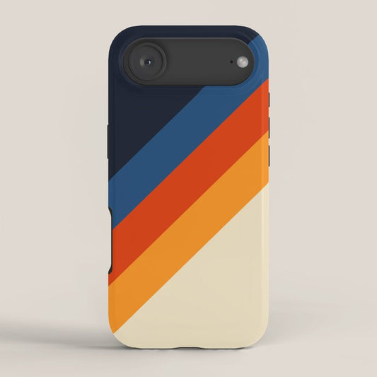 Colorful Classic Retro 70s Vintage Style Stripes - Padona iPhone Case Gallery Image 2