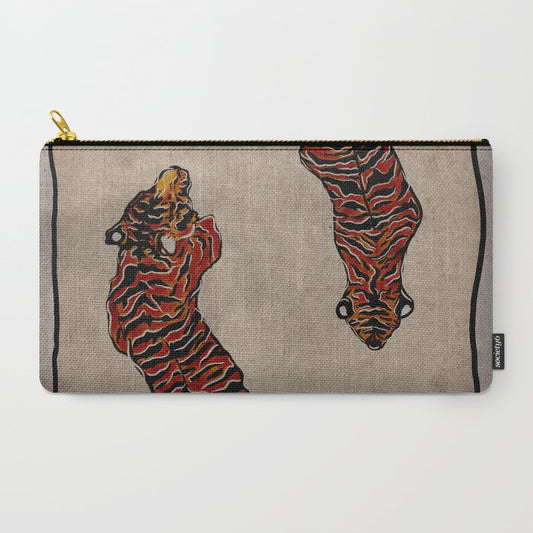 Two Tigers -- Ukiyo-e Style Carry All Pouch Gallery Image 2