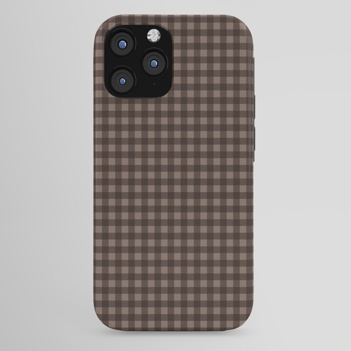 Gingham Plaid Pattern - Earthy Brown iPhone Case Gallery Image 44