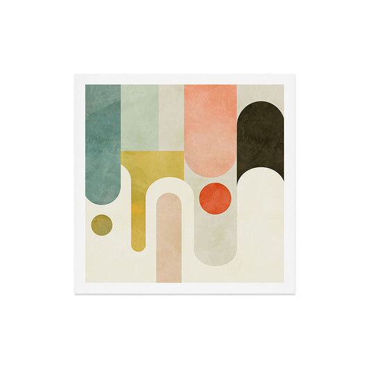 geometry abstract pastel Art Print Gallery Image 2