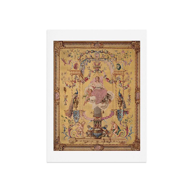 Antique 18th Century 'Portal of the Gods' French Gobelin Tapestry Art Print Gallery Image 7
