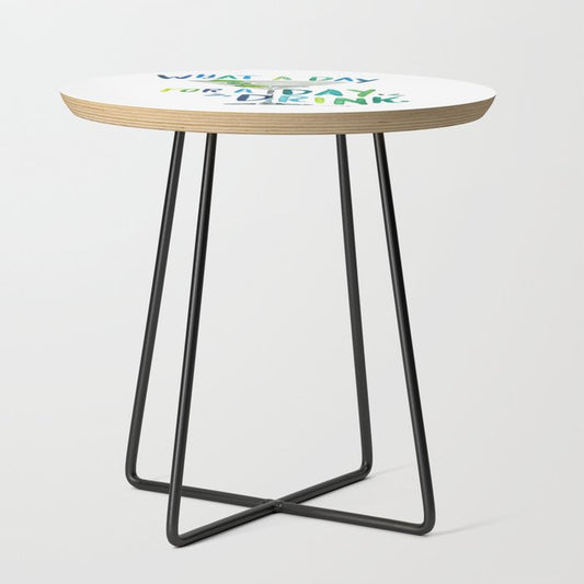 What a Day for a Day Drink - Blue & Green Palette Side Table Gallery Image 2