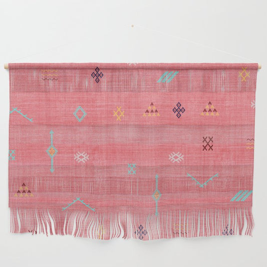 Cactus Silk Pattern in Pink Wall Hanging Gallery Image 2