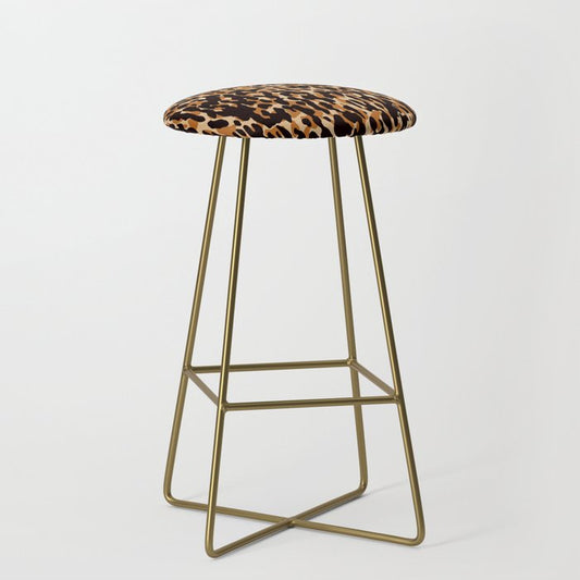 Animal Print Leopard Pattern Stool Gallery Image 2
