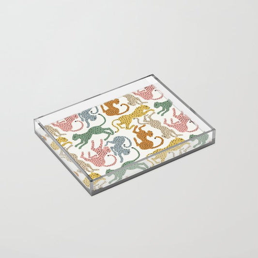 Rainbow Cheetah Acrylic Tray Gallery Image 2