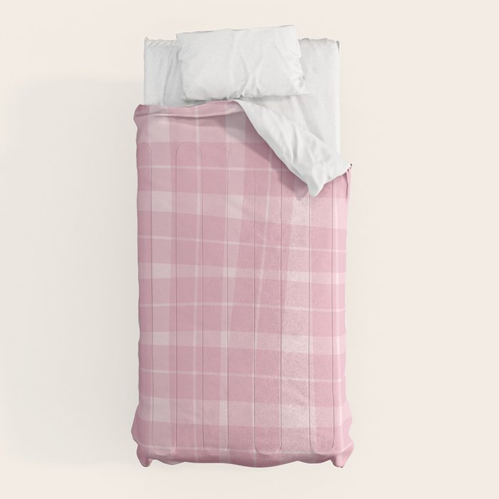 Wavy Plaid Pink Comforter Gallery Image 10