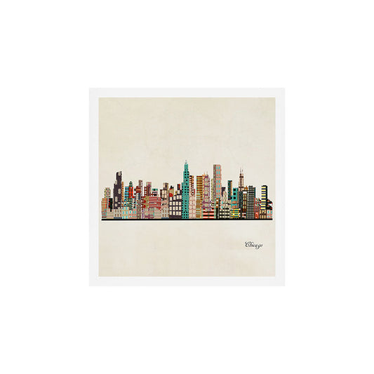 chicago city skyline Art Print Gallery Image 2