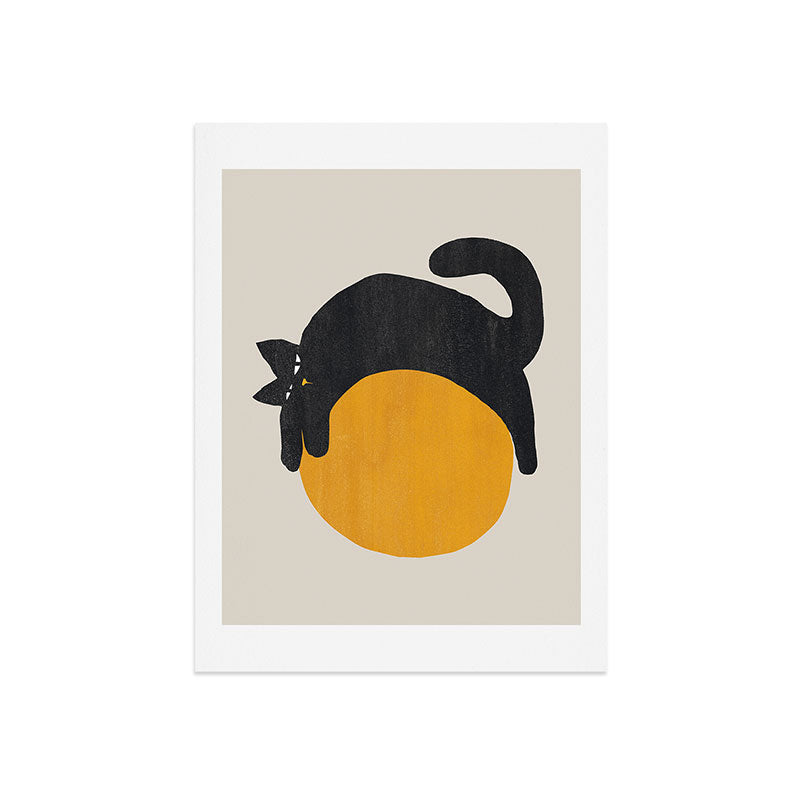Cat with ball Art Print Gallery Image 9