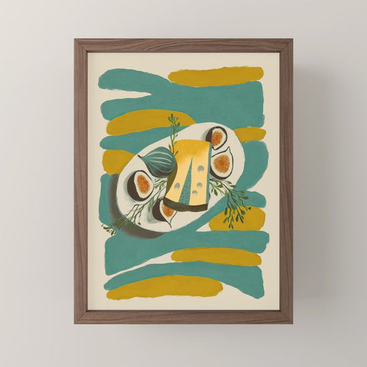 Modern Fig Still Life Mini Art Print Gallery Image 2