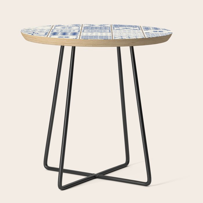 Blue Ceramic Tiles Side Table Gallery Image 2