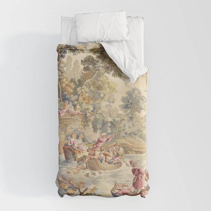 Antique Aubusson Louis XV French Tapestry Duvet Cover Gallery Image 10