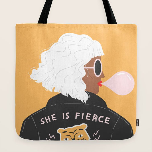She Is Fierce Tote Bag Gallery Image 2