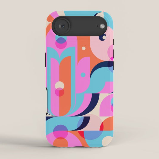Blue Pink Girl iPhone Case Gallery Image 2