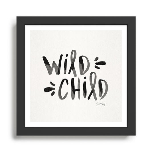 Wild Child - Black Framed Art Print Gallery Image 2
