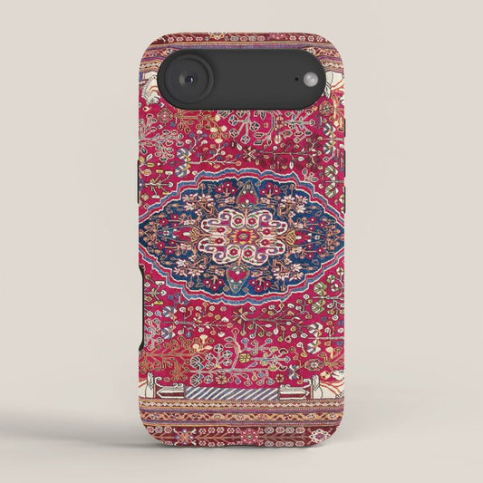 Qashqaâi Antique Fars Persian Rug Print iPhone Case Gallery Image 2