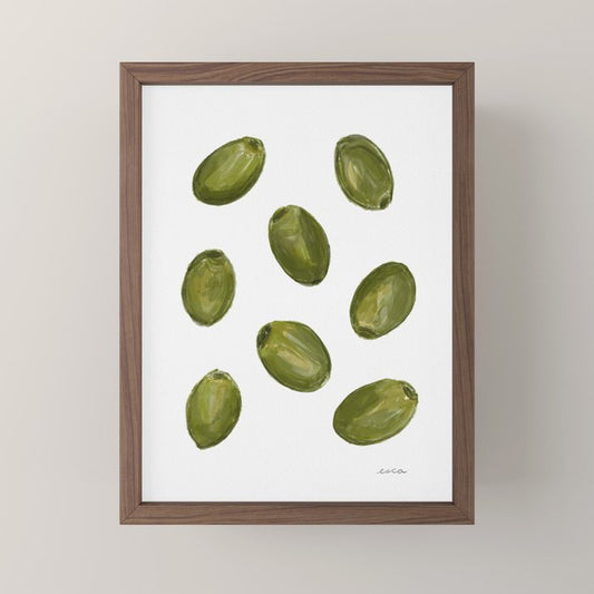 Green Olives Mini Art Print Gallery Image 2