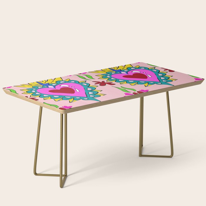 Hot Pink Sacred Hearts Coffee Table Gallery Image 2