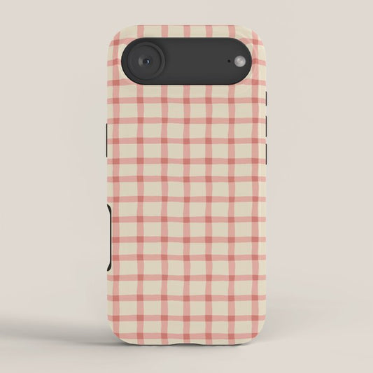 Strawberry Gingham Pattern iPhone Case Gallery Image 2