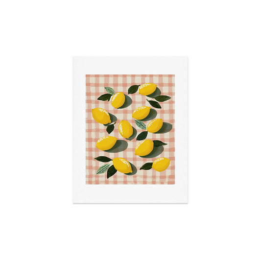 Lemon Picnic Still Life Art Print Gallery Image 2