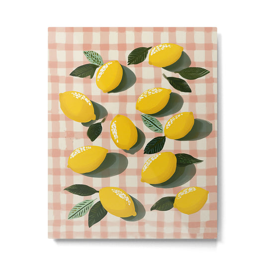 Lemon Picnic Still Life Metal Print Gallery Image 2