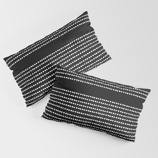 Spotted, African Pattern in Black and White Pillow Sham Gallery Image 2