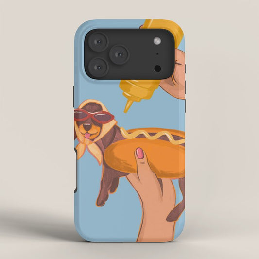Hot Dog Dachshund Retro Pop Vintage-inspired art iPhone Case Gallery Image 4