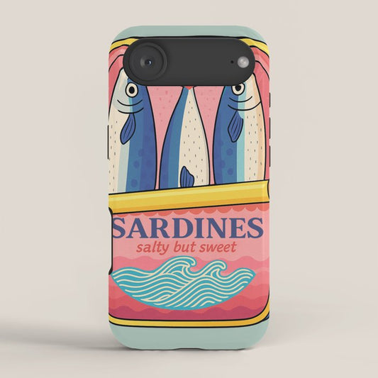 Tin of Love - Sardines in a Can with Heart Tail iPhone Case Gallery Image 2