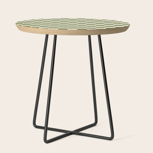 DESERT CHECKER OLIVE Side Table Gallery Image 2