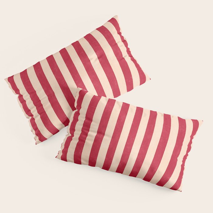 STRIPES 001 L - Tomato Pillow Sham Gallery Image 4