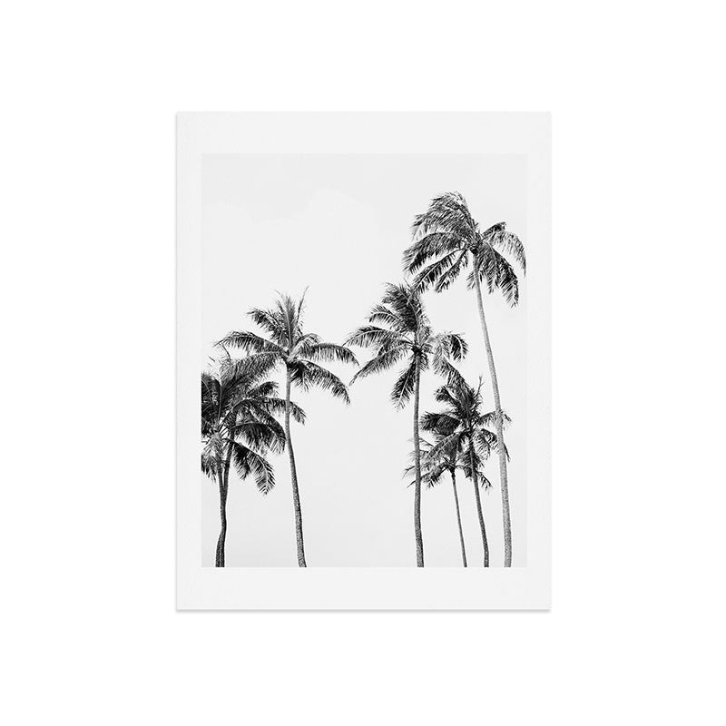 Palm Trees - Black and White Photography Art Print Gallery Image 7