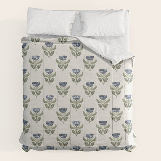 Stamped Floral Comforter Gallery Image 2