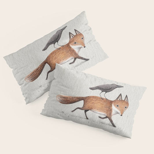 Fox & Crow - Piggyback Pillow Sham Gallery Image 2
