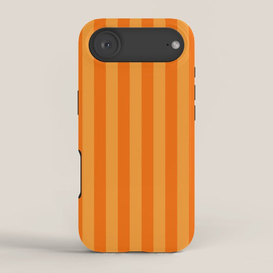 Orange Stripes Vertical Stripe Pattern iPhone Case Gallery Image 2