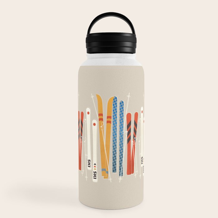 Ski Illustration Water Bottle Gallery Image 6