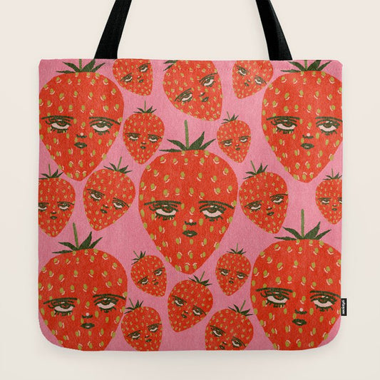 Unimpressed Strawberry Tote Bag Gallery Image 2