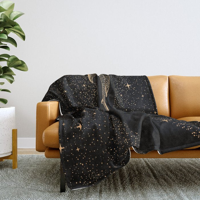 Star Eater Dark GOLD Version Throw Blanket Gallery Image 2