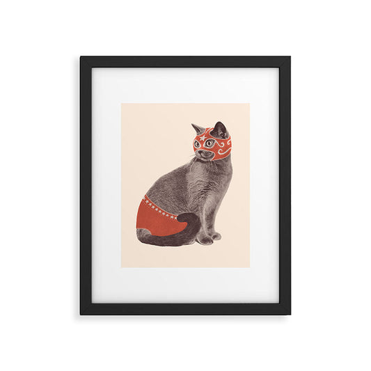 Cat Wrestler Framed Art Print Gallery Image 2