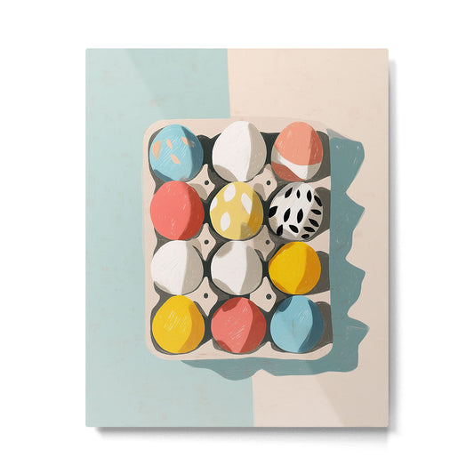 Easter Egg Carton Metal Print Gallery Image 2