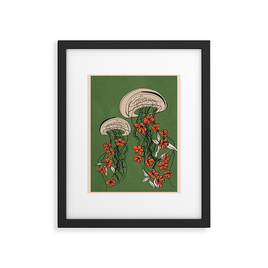Floral Jellyfishes 2 Framed Art Print Gallery Image 2