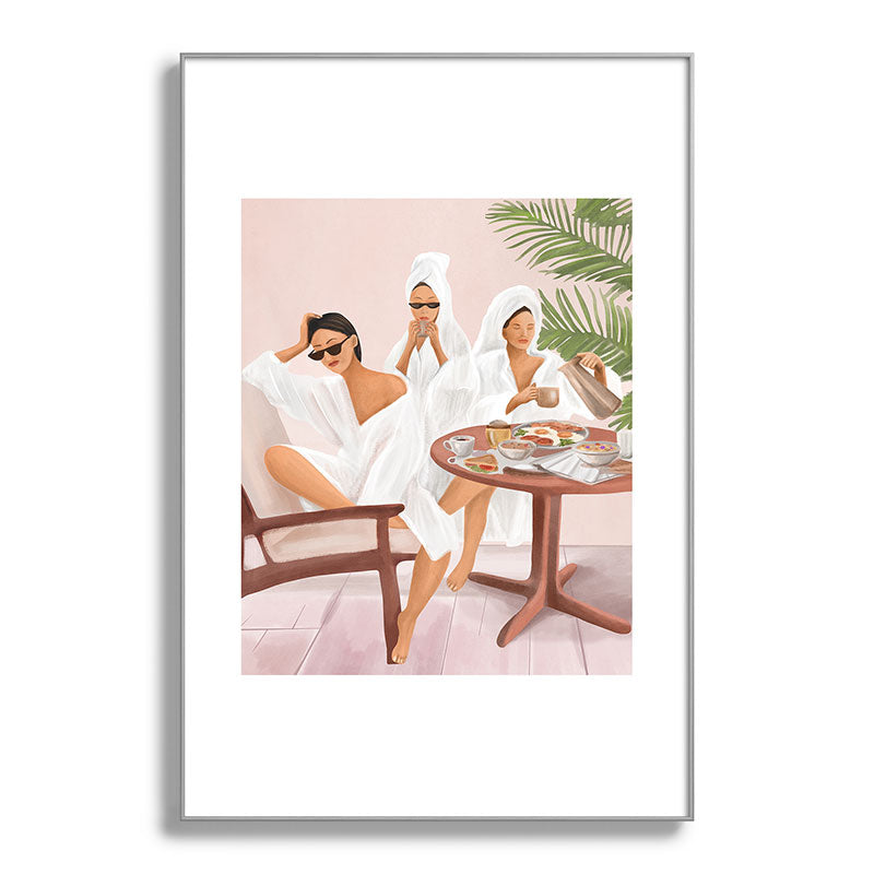 Weekend morning with friends Framed Art Print Gallery Image 101