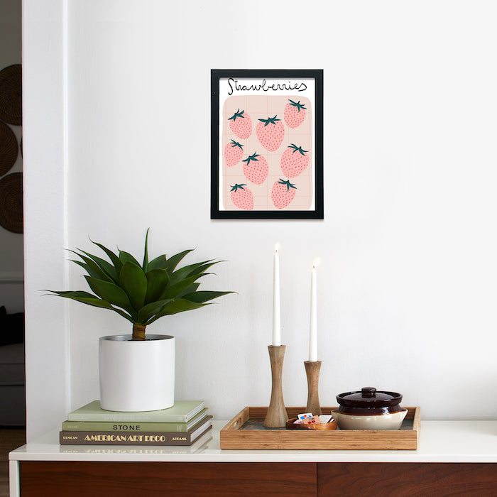 Fresas Framed Poster 9x12