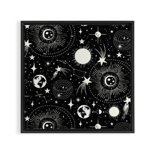 Solar System Framed Canvas Print Gallery Image 2