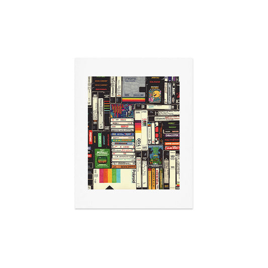 Cassettes, VHS and Video Games Art Print Gallery Image 2
