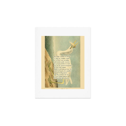 Great White Heron Divination from # An Almanac of Birds # Divinations for Uncertain Days Art Print Gallery Image 2