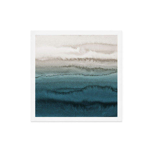 WITHIN THE TIDES - CRASHING WAVES TEAL Art Print Gallery Image 2