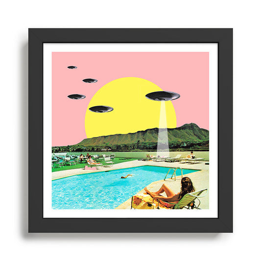 Invasion on vacation (Square) Framed Art Print Gallery Image 2
